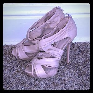 JLo blush/nude heels